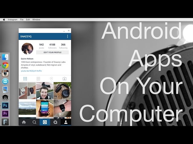 Instagram (or any Android App) on Your Computer with Few Resources and No Emulator!