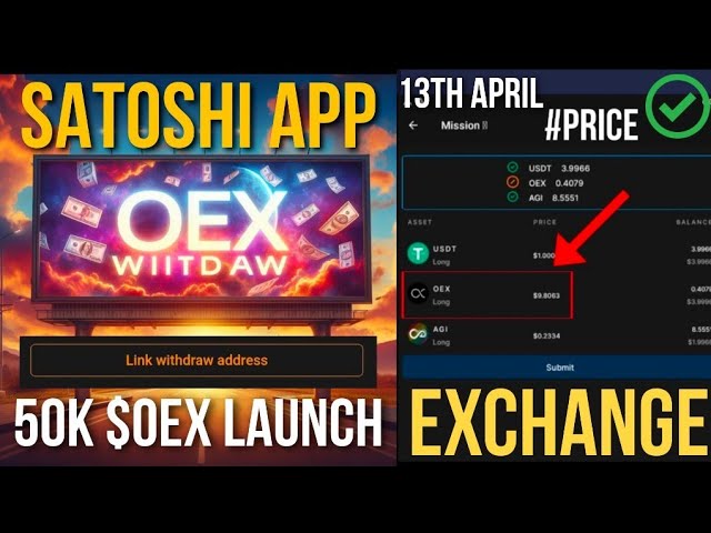 Satoshi OEX withdrawal ✅ | Link Wallet address | OpenEx app New update | 50k coin news today | Price