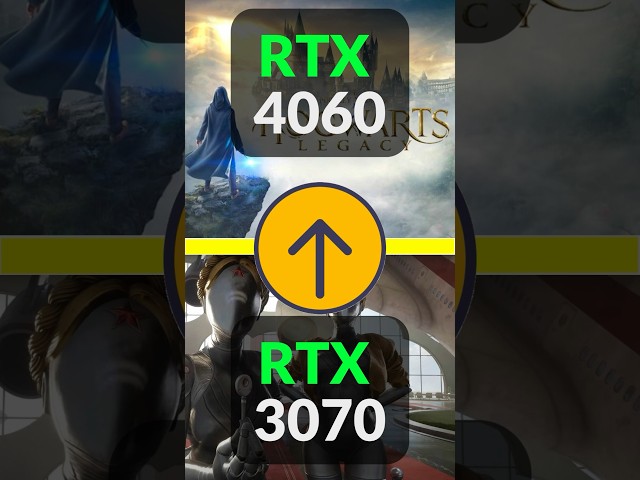RTX 4060 vs RTX 3070 8GB in 8 GAMES 1080p + 7800X3D / Ray Tracing / DLSS 3 #shorts