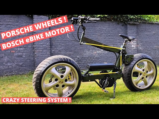 How to build an amazing DIY electric powered fat bike with car wheels and motorcycle tires