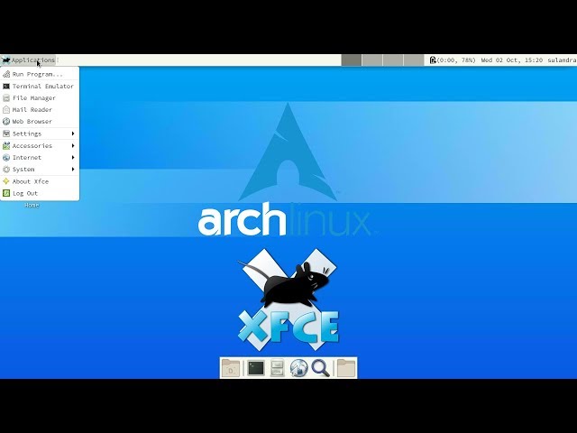 How to install GUI in Arch Linux - Desktop Environment XFCE