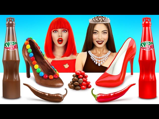 Chocolate VS Real Food Challenge | Chocolate Food Cooking Battle by RATATA POWER