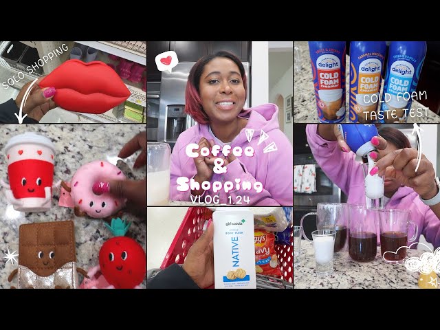 Taste testing new Cold Foam Creamers | Target Shop With Me Vlog