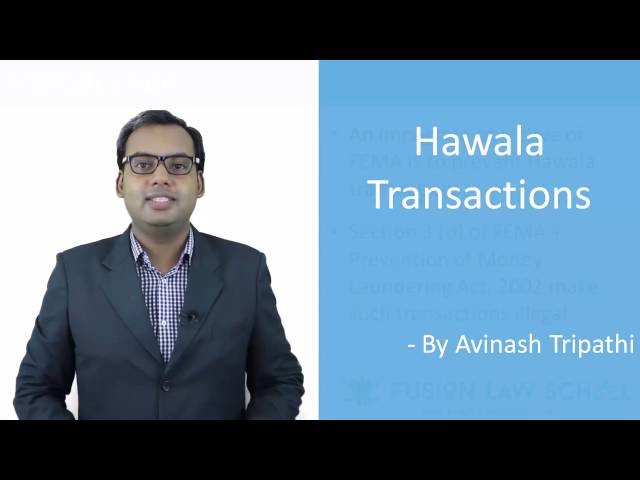 Lectre on Hawala Transactions