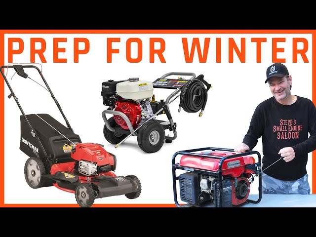 How To Winterize A Lawn Mower, Generator, Pressure Washer, Etc.