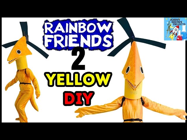 HELP! Yellow From Rainbow Friends 2 Caught Me & Took ME FLYING IN REAL LIFE DIY