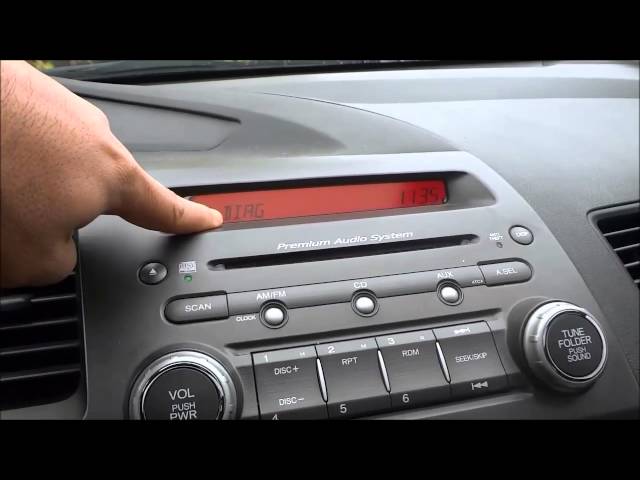 How To Find The Radio Serial Number-Honda Civic (8th Gen 2006-2011)