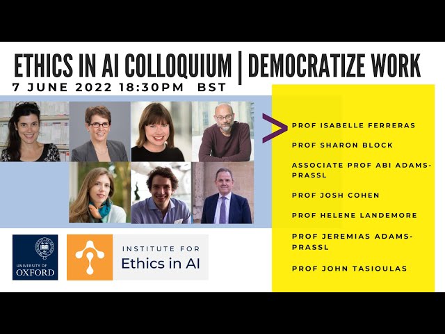 Ethics in AI Colloquium | Democratize Work