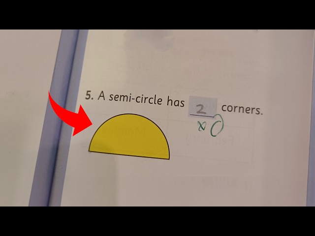 How many corners does a semi-circle have?