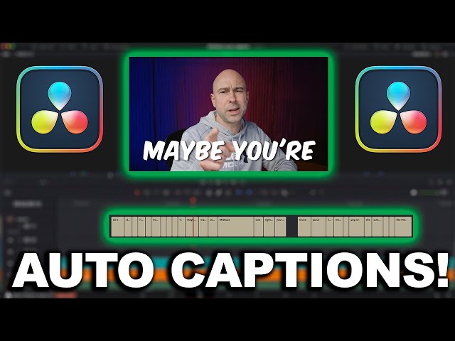 AUTO Generated CAPTIONS & TRANSCRIPTION 🔥 Studio 🔥 in DaVinci Resolve 18.5 | You Asked and GOT IT!
