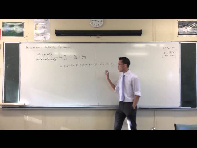 Partial Fractions (example with cubic denominator)