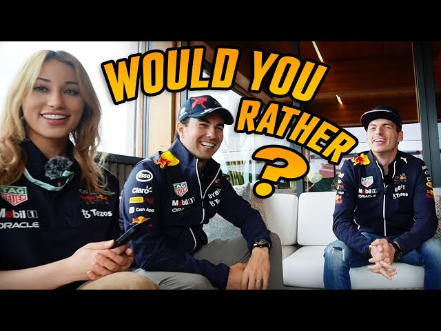Max Verstappen & Checo play WOULD YOU RATHER (WINGMAN EDITION)