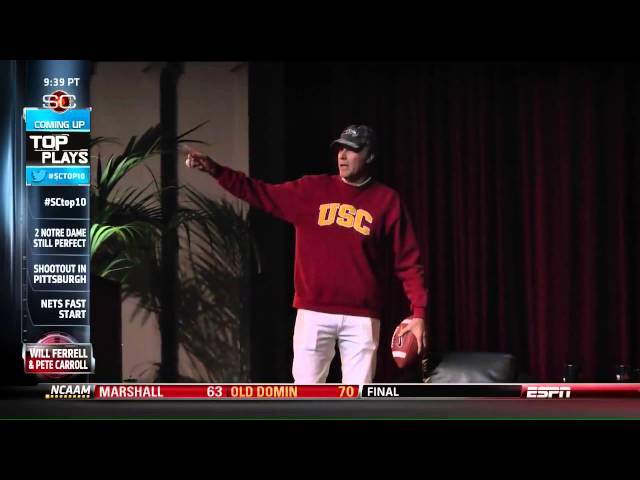 Pete Carroll and Will Ferrell on Sportscenter | USC