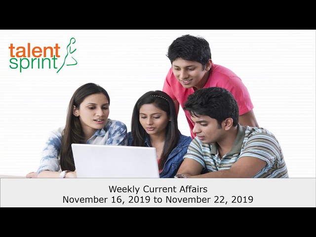 GK Quiz - Nov 16 - 22, 2019 | Cracking Competitive Exams | TalentSprint Aptitude Prep