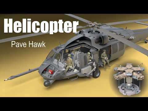 How does a Military Helicopter work?  (Pave Hawk)