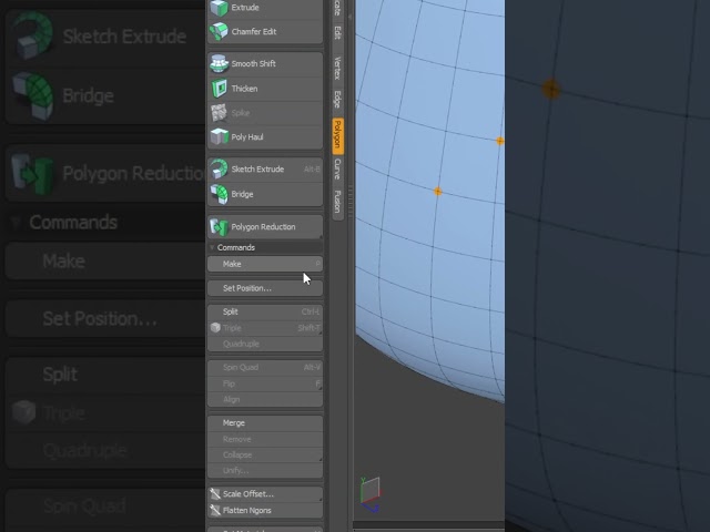 Redirecting your Topology in Modo #shorts