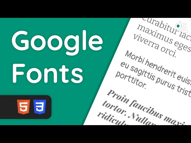 Add Custom Fonts to Your Websites Using Google Fonts - HTML & CSS Tutorial