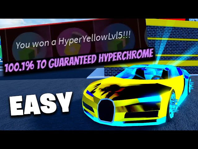 THE FASTEST WAY TO GET LEVEL 5 HYPERCHROMES? ROBLOX JAILBREAK
