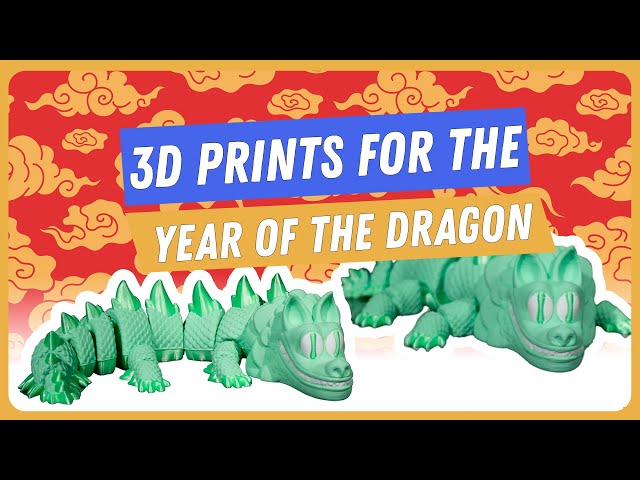 The cutest articulated chinese dragon - How to Slice It