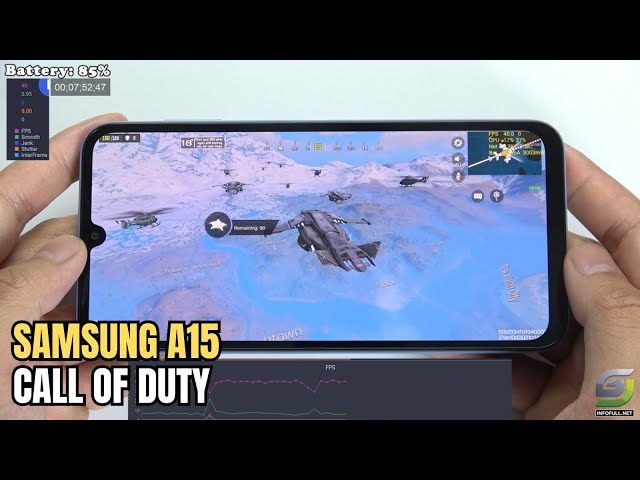 Samsung Galaxy A15 test game Call of Duty Mobile CODM