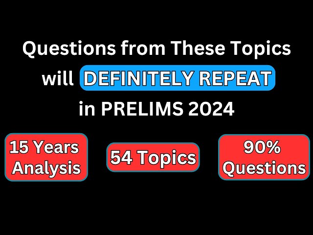 These Topics will *Dominate* in 2024 !! | This is your *Real* UPSC Prelims Syllabus
