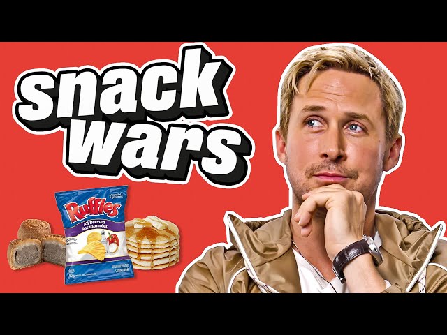 Ryan Gosling Tries British Snacks For The First Time | Snack Wars | @LADbible​