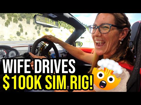 Will's Wife Jill Driving the Boosted Media Sim Rig