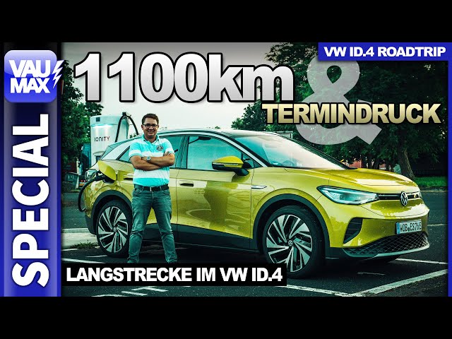 1.100 km & Termindruck - VW ID.4 Langstrecke - Verbrauch | Ladezeiten | Kosten