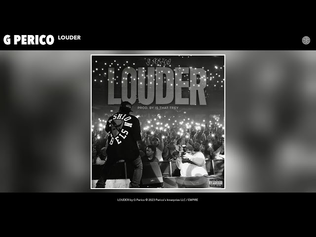 G Perico - LOUDER (Official Audio)
