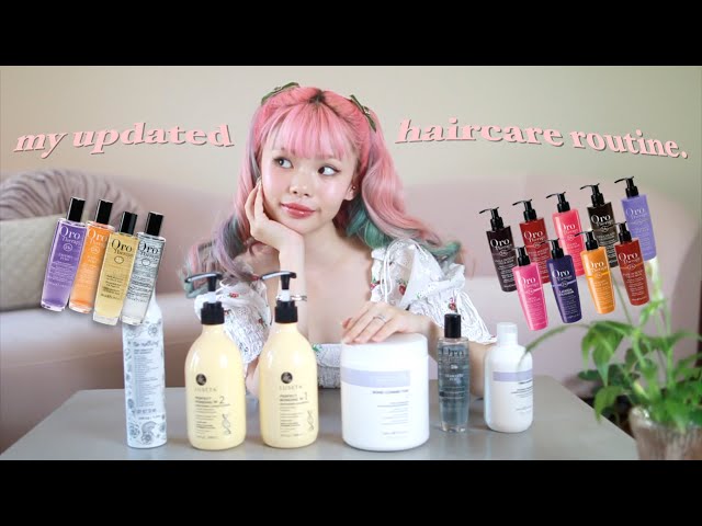 my updated haircare routine for bleached, processed and damaged hair 🌷