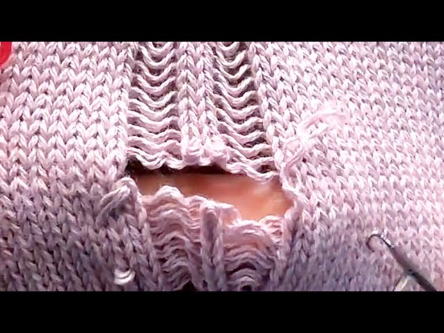 How to Repair Holes in a Knitted Sweater  at Home Without Leaving any Traces