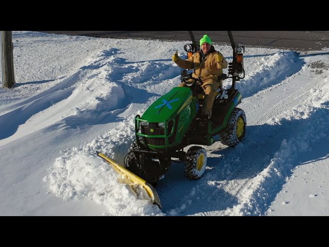 Turbo Snow Removal! Direct Attach vs. Loader Attach Front Blades for Compact Tractors