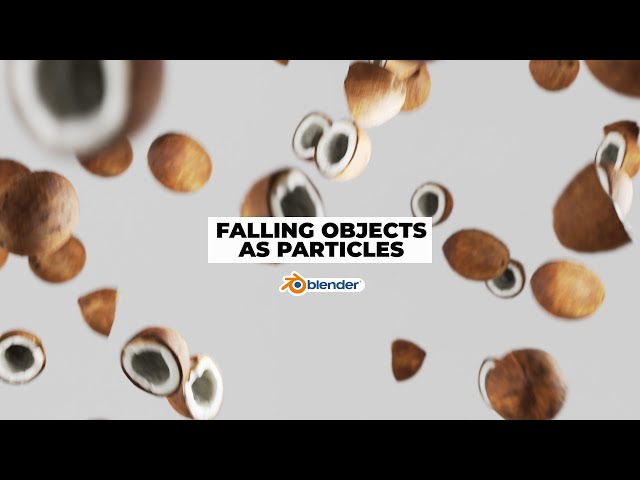 Create Falling Object animations with Particles in Blender