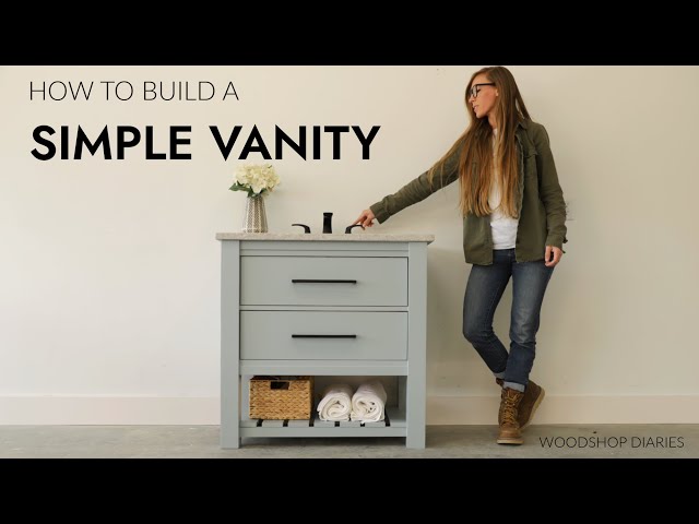 How to Build a Small Bathroom Vanity with Drawer