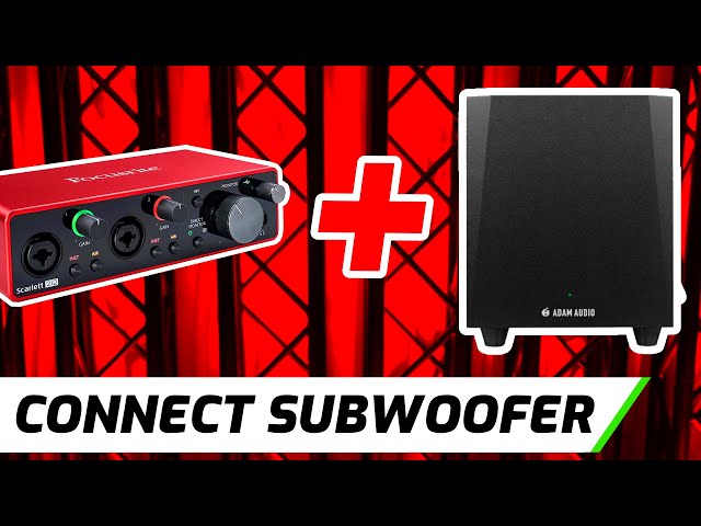 3 Ways To Connect Scarlett 2i2 To Subwoofer & Speakers