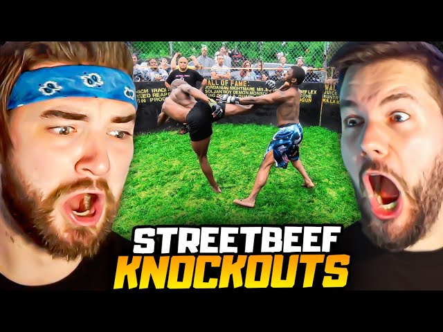 KingWoolz Reacts to STREETBEEFS BEST KNOCKOUTS w/ Mike!! (CRAZY)