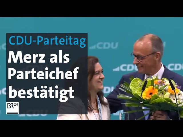 Friedrich Merz mit rund 90 Prozent als CDU-Chef bestätigt | BR24
