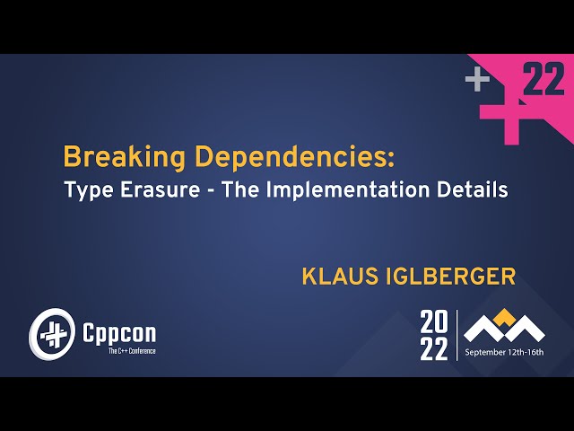 Breaking Dependencies - C++ Type Erasure - The Implementation Details - Klaus Iglberger  CppCon 2022