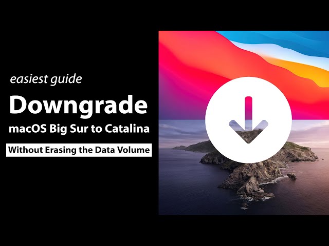 How to downgrade from macOS Big Sur to Catalina without using data