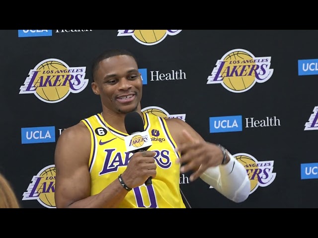 Russell Westbrook at Lakers Media Day