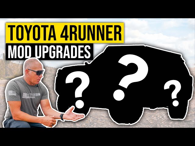FIRST Toyota 4Runner Upgrade Mods You NEED (Rock Sliders, Roof Rack, Ladder, and More)