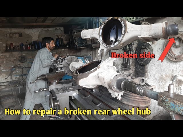 Repairing broken rear wheel hub and complete Fitting video