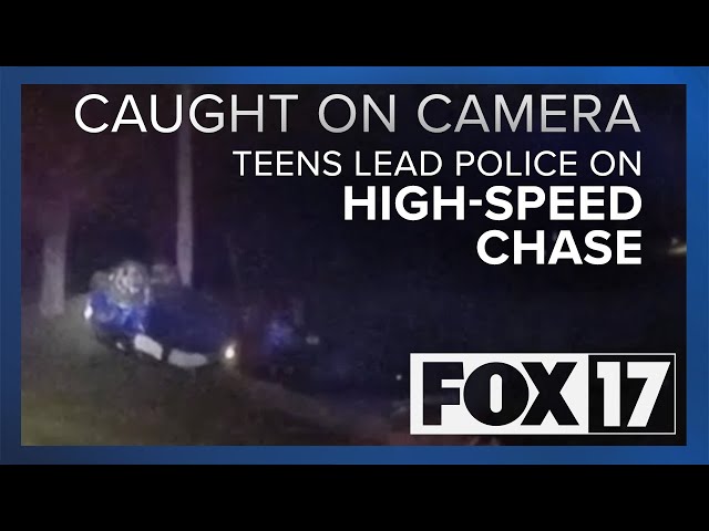 Caught On Dash-Cam: Teens Lead Police On High Speed Chase
