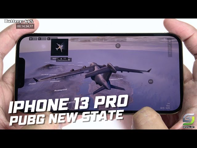 iPhone 13 Pro test game PUBG NEW State Update 2024 | Ultra 90 FPS