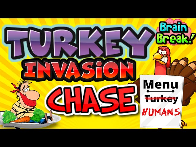 Turkey Invasion Run | Thanksgiving Kids Brain Break | GoNoodle Inspired