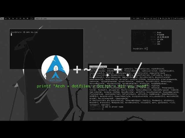 Arch Linux + Dotfiles + Installer Script (everyone needs this)