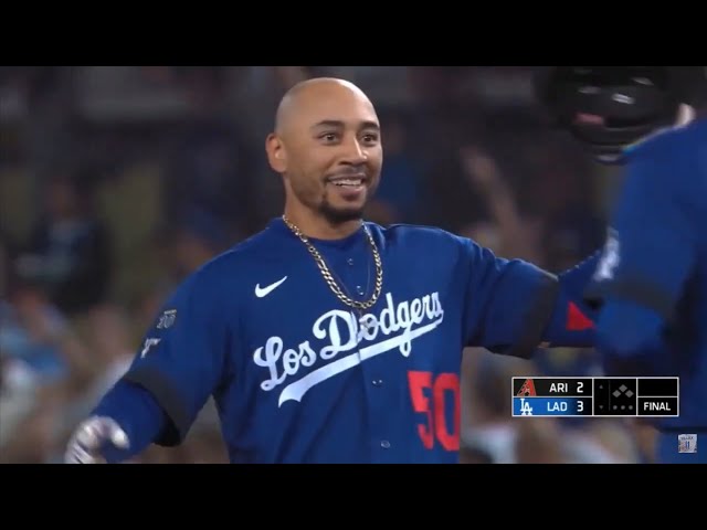 FULL AT BAT Dodgers Mookie Betts comes off the bench to Walk it Off 9/22/22