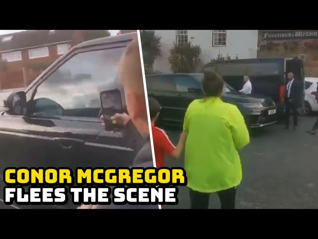 Conor McGregor speeds off after alleged altercation