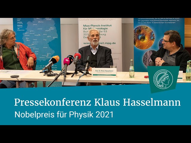 Klaus Hasselmann | Physik-Nobelpreis 2021 | Pressekonferenz Mitschnitt