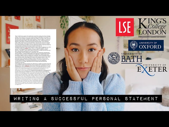 how to write the best personal statement || uk ucas university